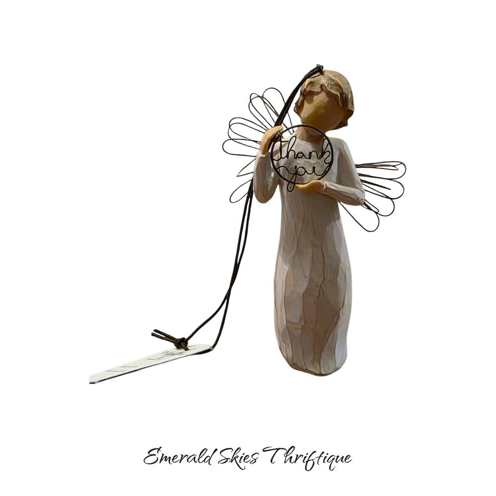 Willow Tree Just for You Angel, with Sincere Thanks Thank You Ornament free ship
